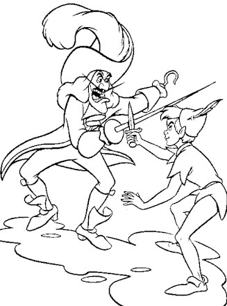 Peter pan coloring page