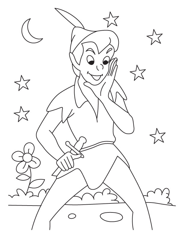 Coloring pages printable peter pan coloring pages