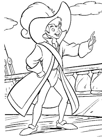 Peter pan coloring page