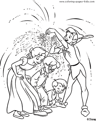 Peter pan coloring pages