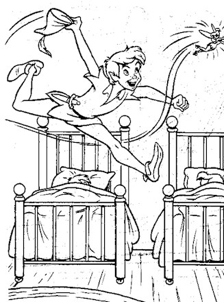 Peter pan coloring page