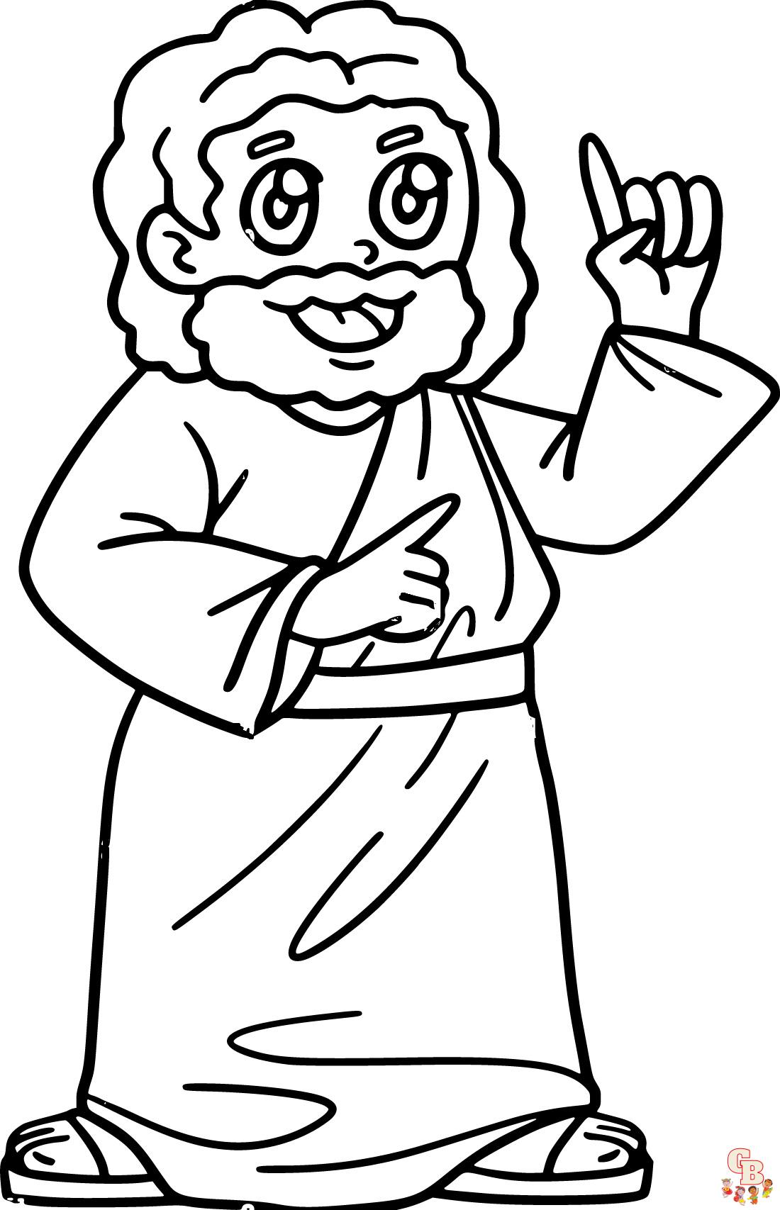 Printable peter preached about jesus coloring pages free