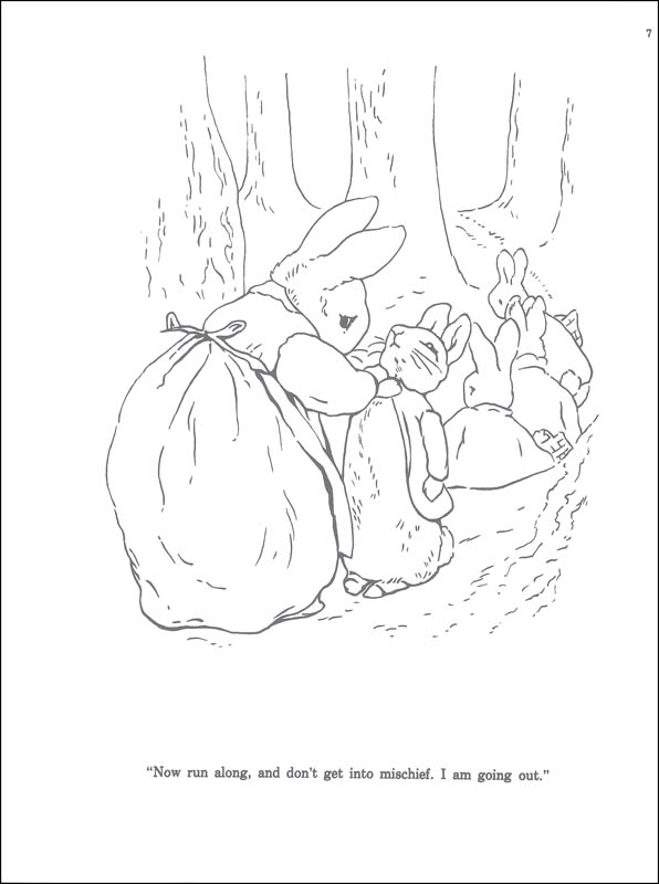 The tale of peter rabbit coloring book