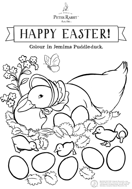 Easter colouring