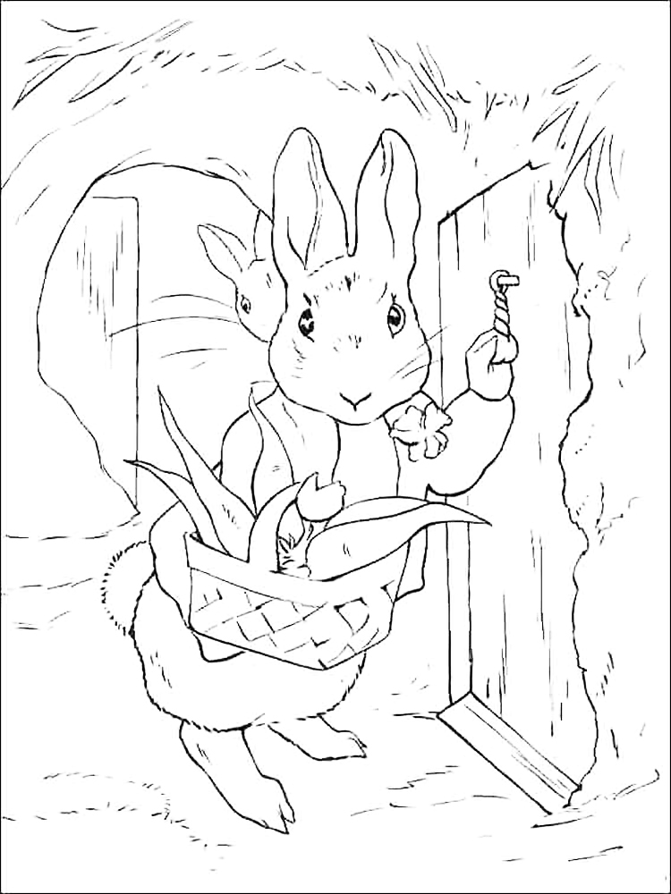 Peter rabbit coloring pages