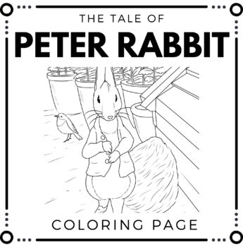 Peter rabbit coloring page