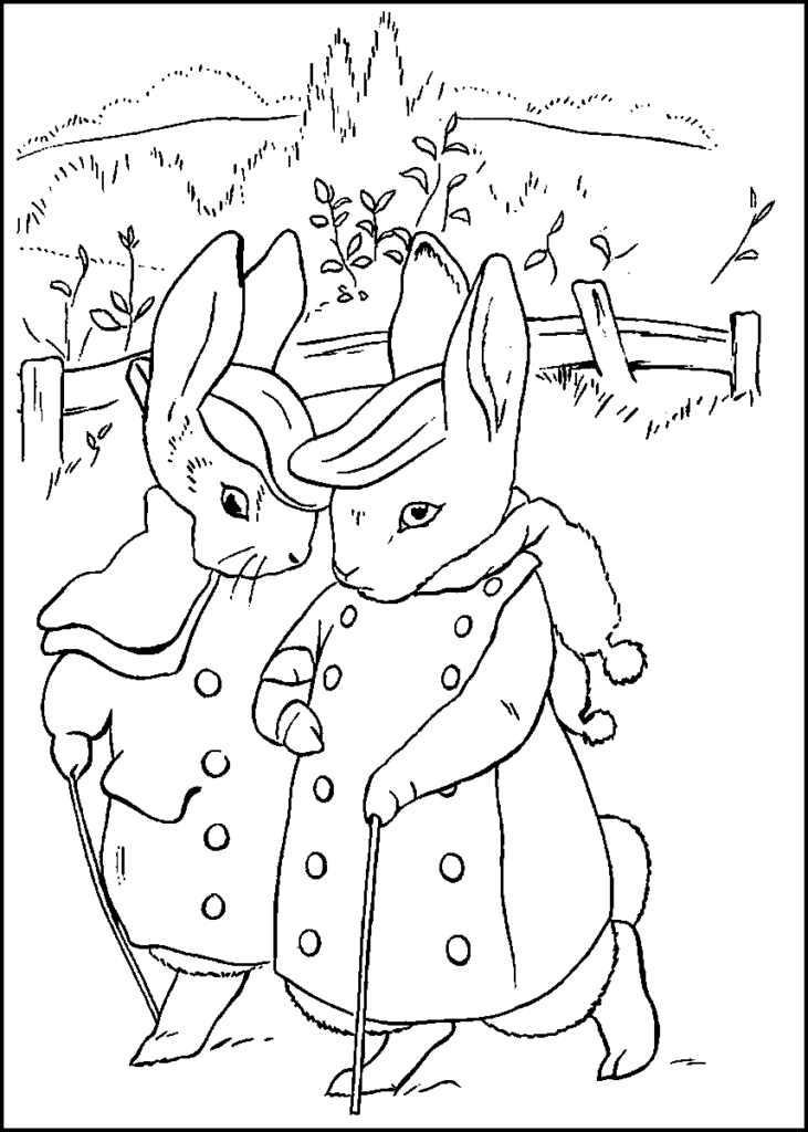 Peter rabbit coloring pages