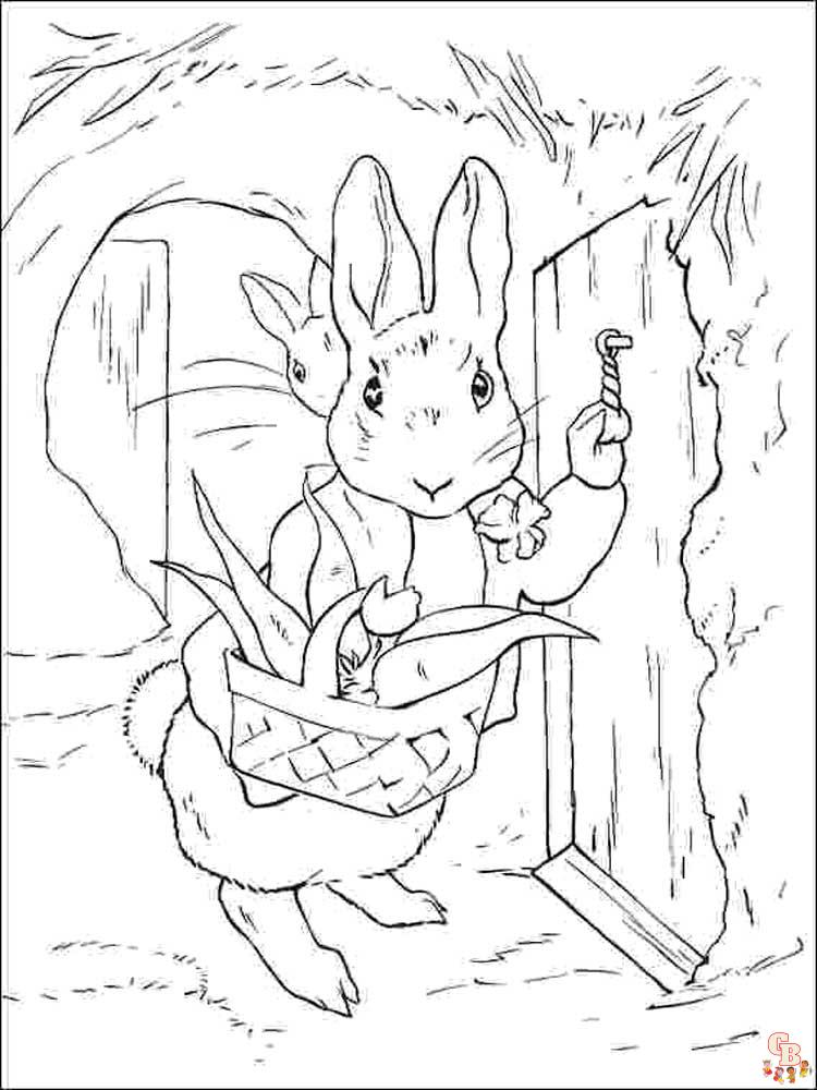 Free printable peter rabbit coloring pages for kids