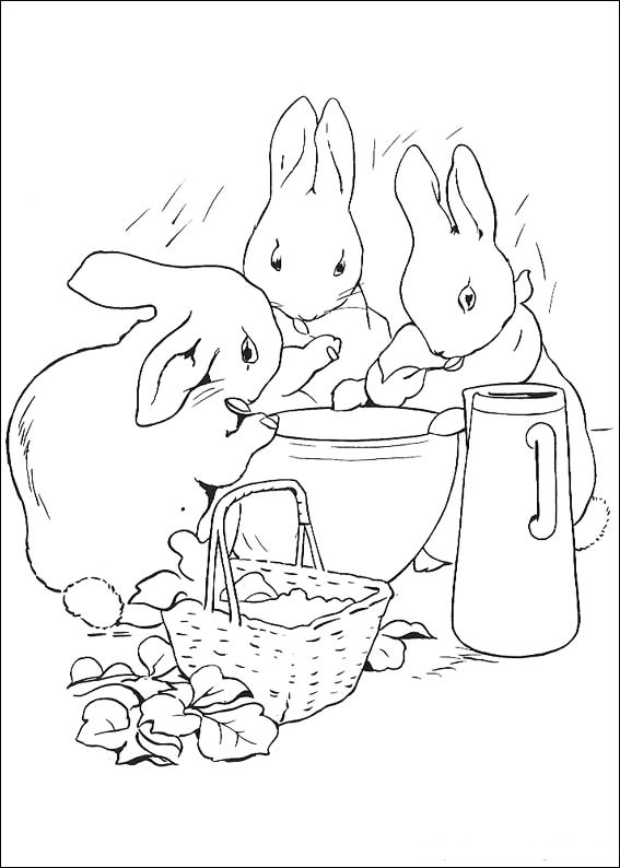 Peter rabbit coloring pages