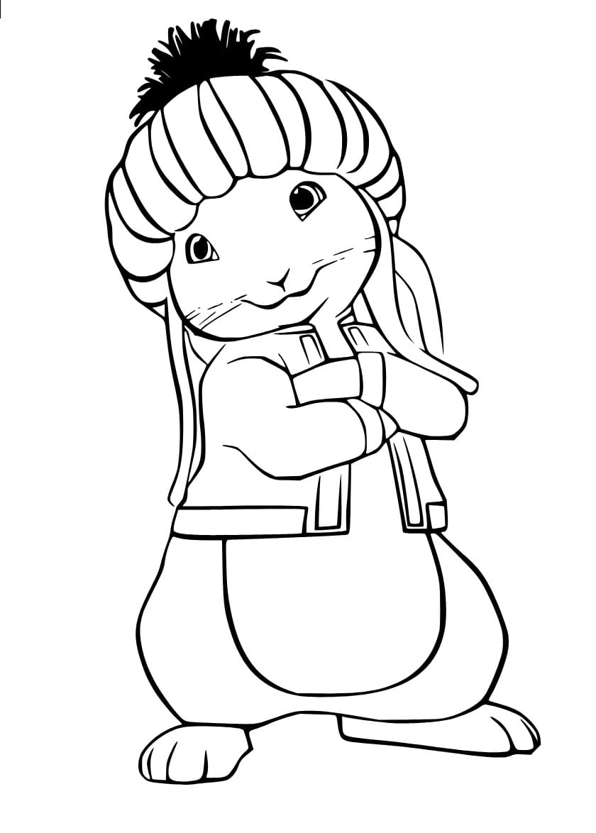 Benjamin bunny from peter rabbit coloring page