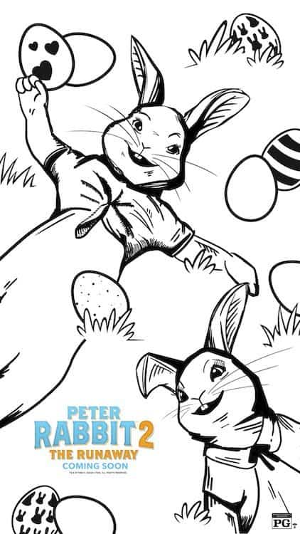 Peter rabbit easter free printable in pdf