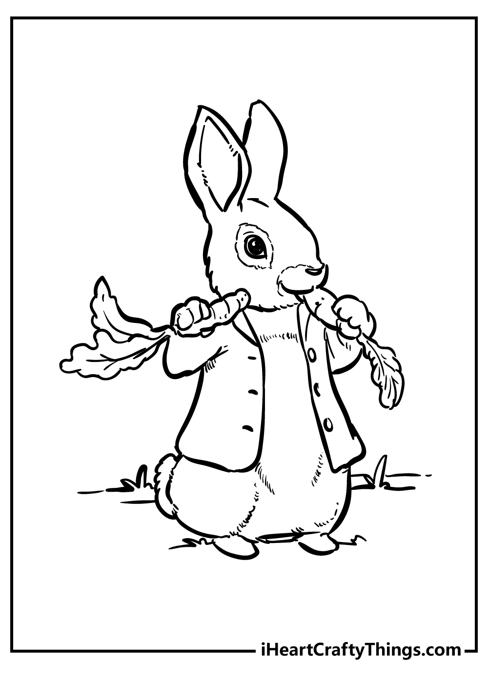 Peter rabbit coloring pages free printables