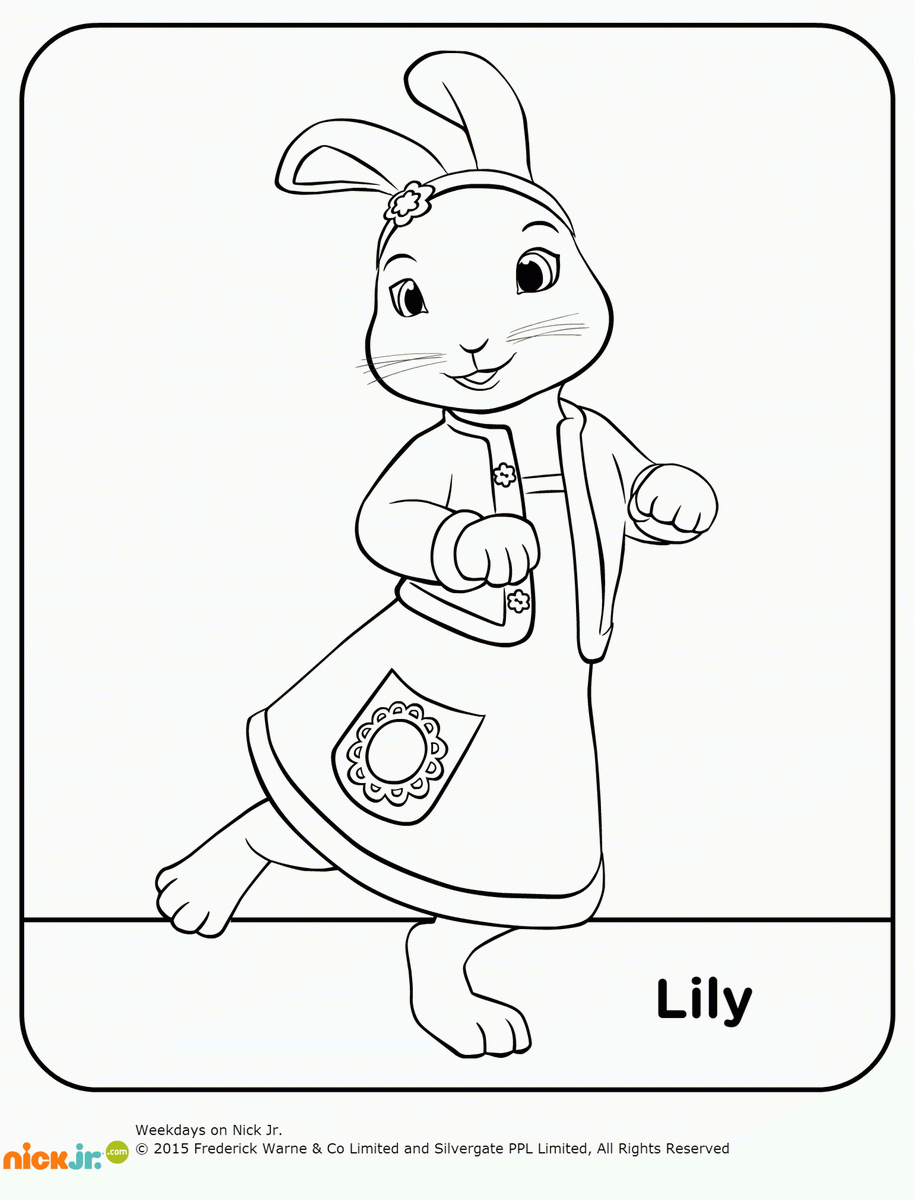 Peter rabbit coloring pages