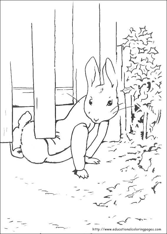 Peter rabbit coloring pages