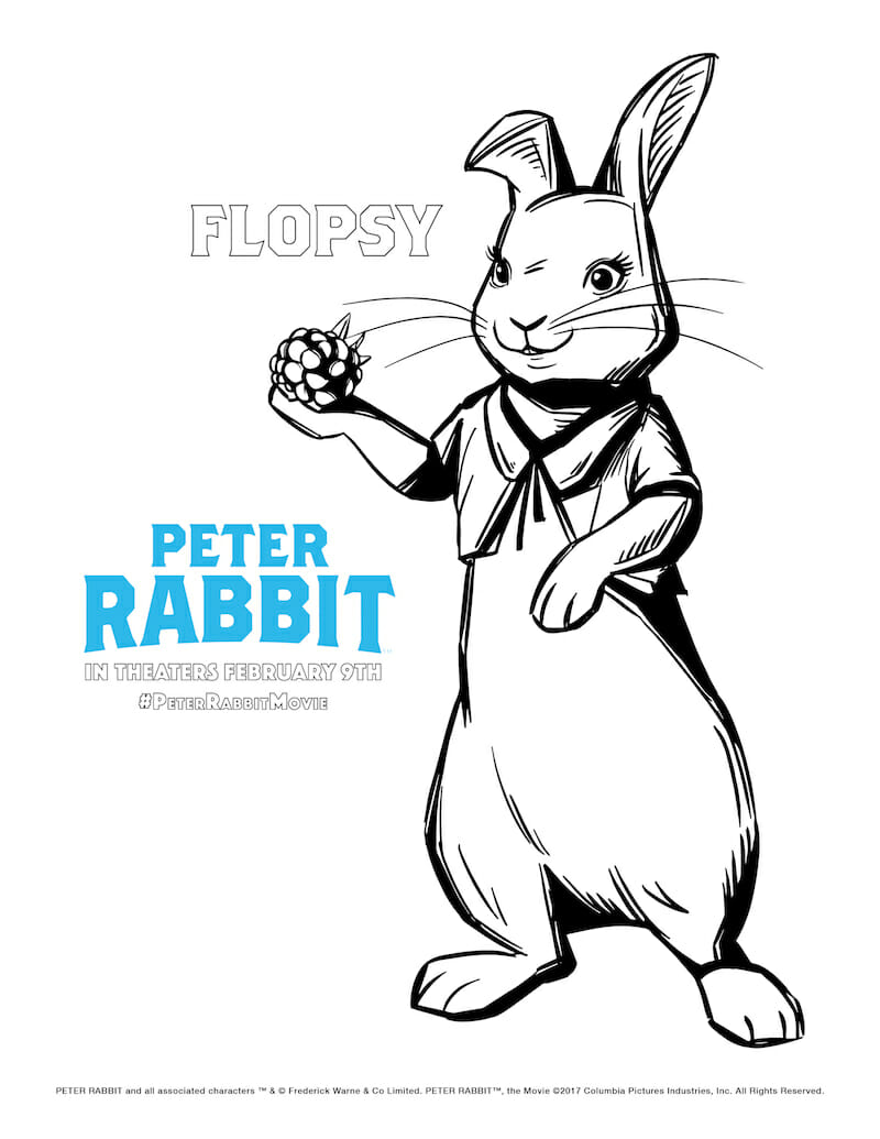 Looking for a mischievous but fun adventure check out james corden as âpeter rabbitâ on february th download character coloring pages animatededy peterrabbitmovie rcr news media