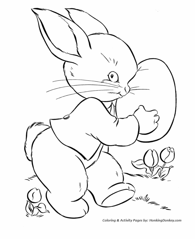 Peter cottontail coloring page