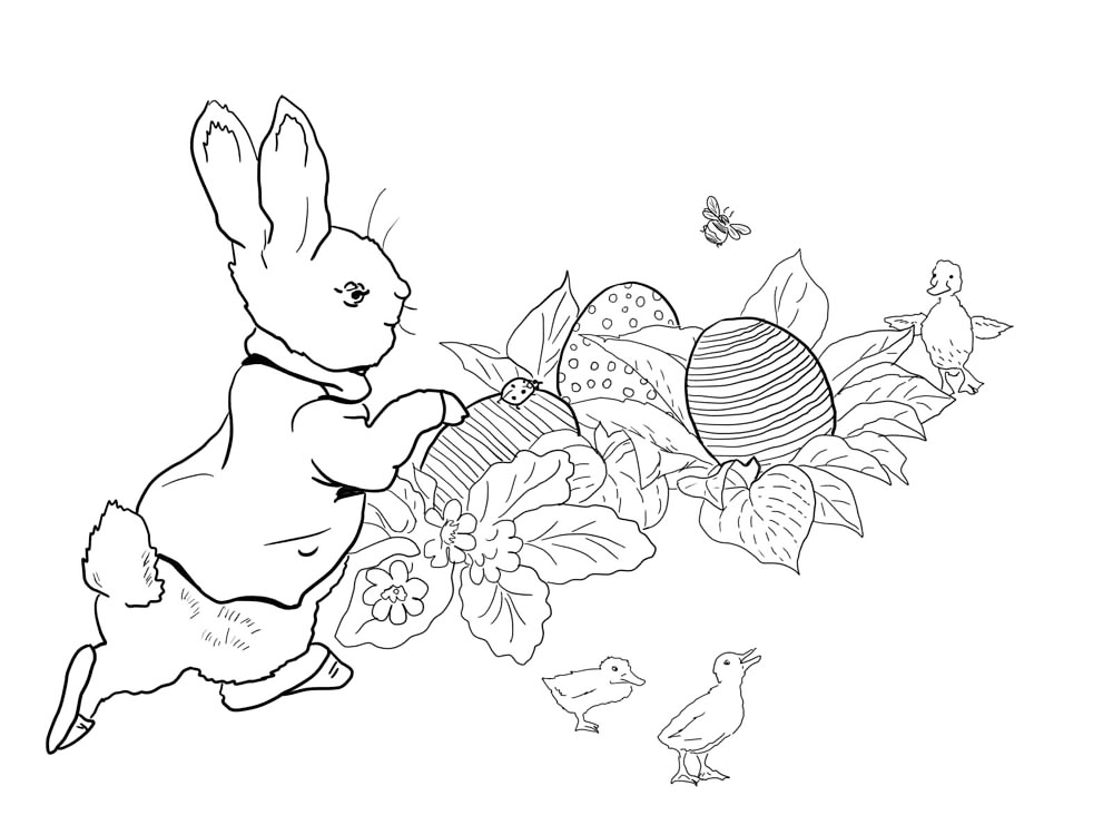 Peter rabbit coloring pages