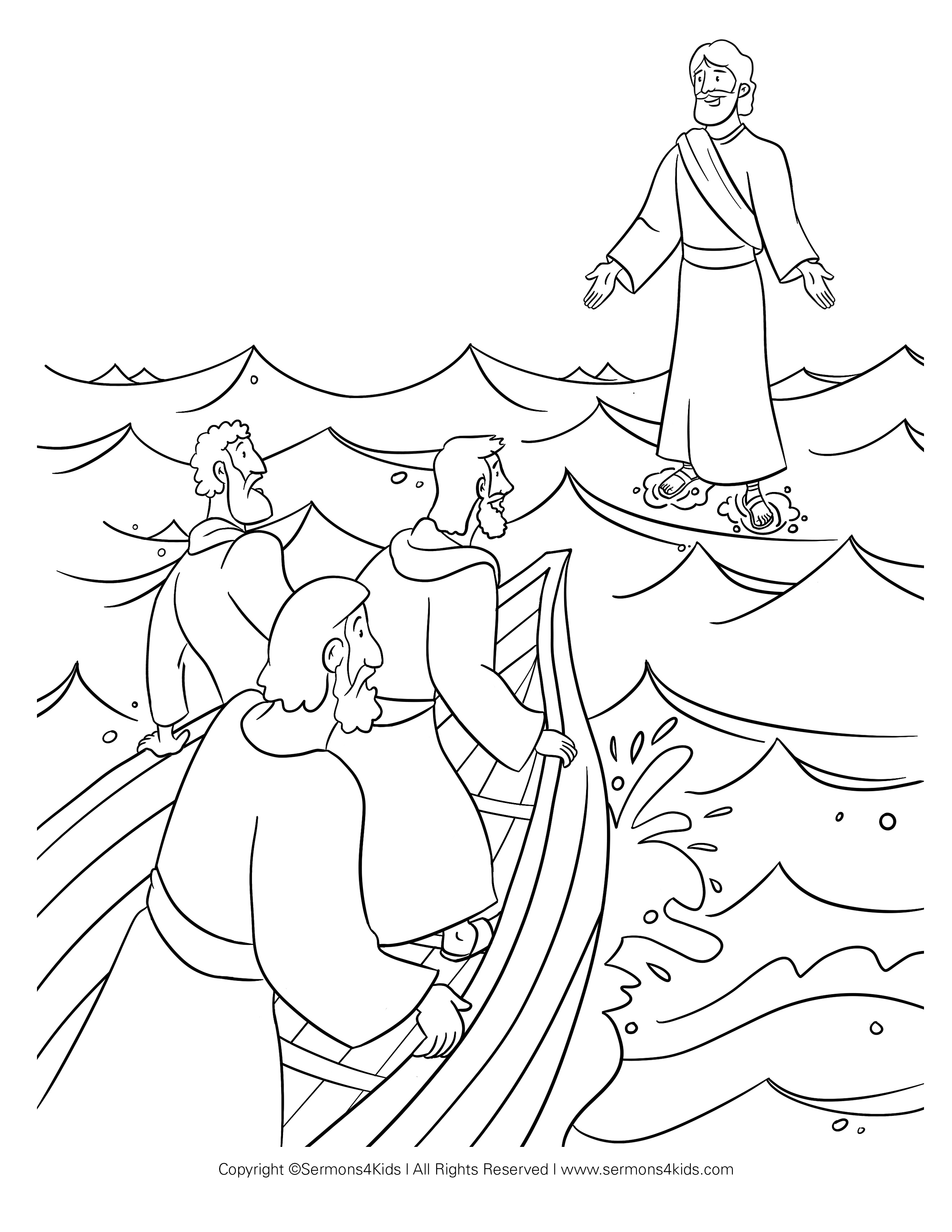 Jesus walking on the water childrens sermons from