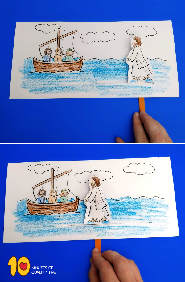 Jesus walks on water craft â minutes of quality time