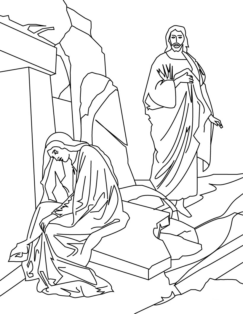 Free printable jesus coloring pages for kids