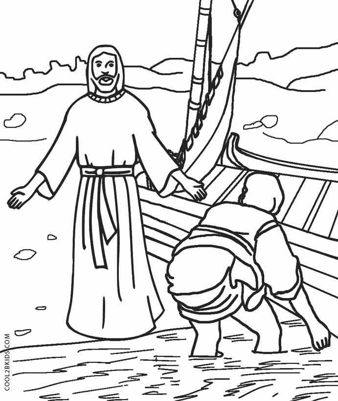 Free printable jesus coloring pages for kids