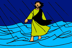 Jesus walks on water â mission bible class