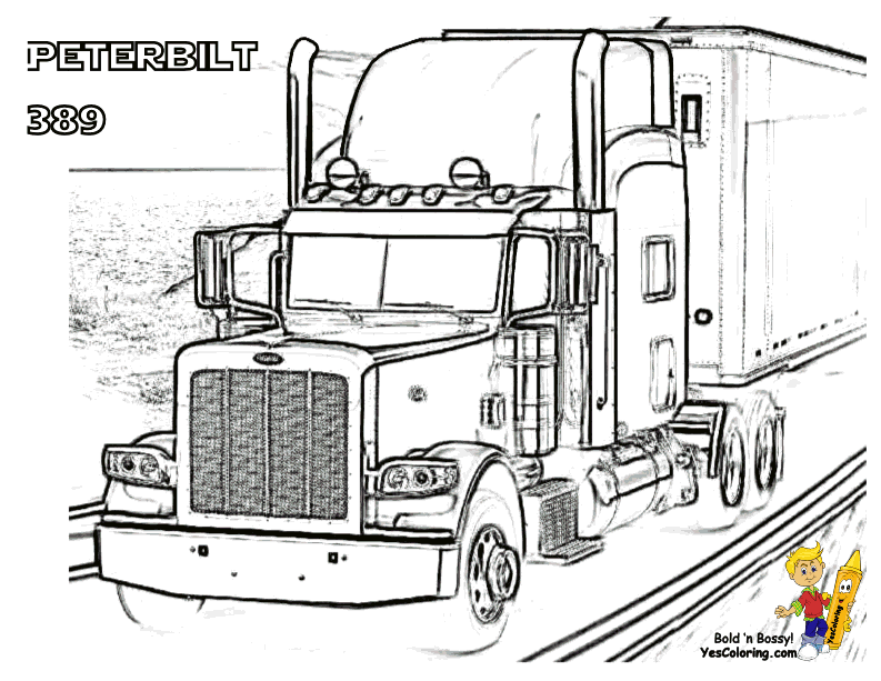 Peterbilttruckatcoloring