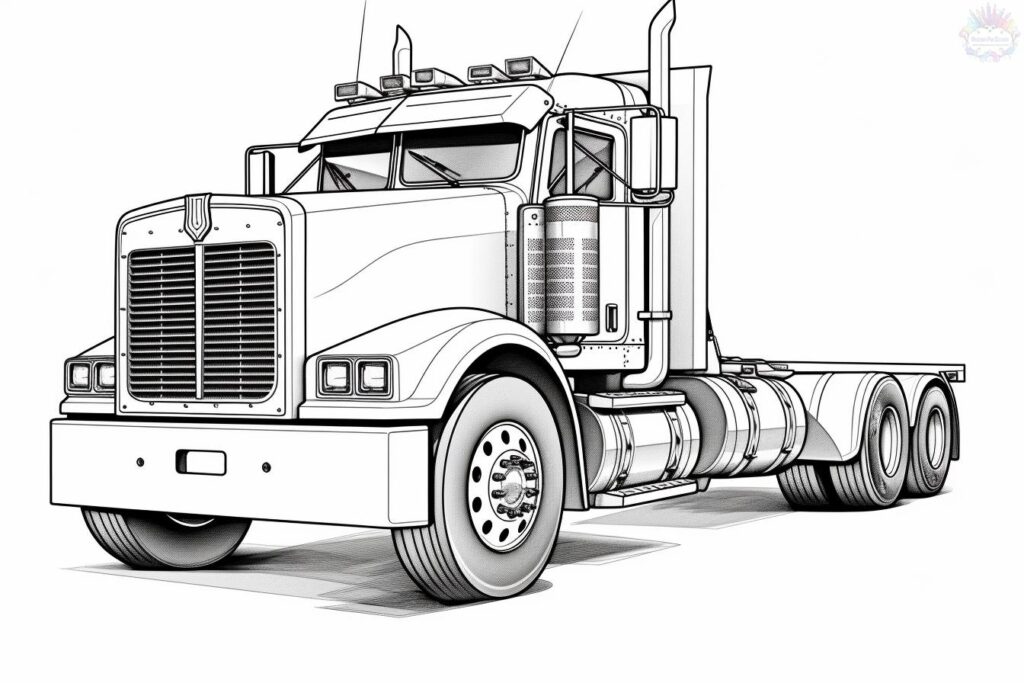 Truck coloring pages