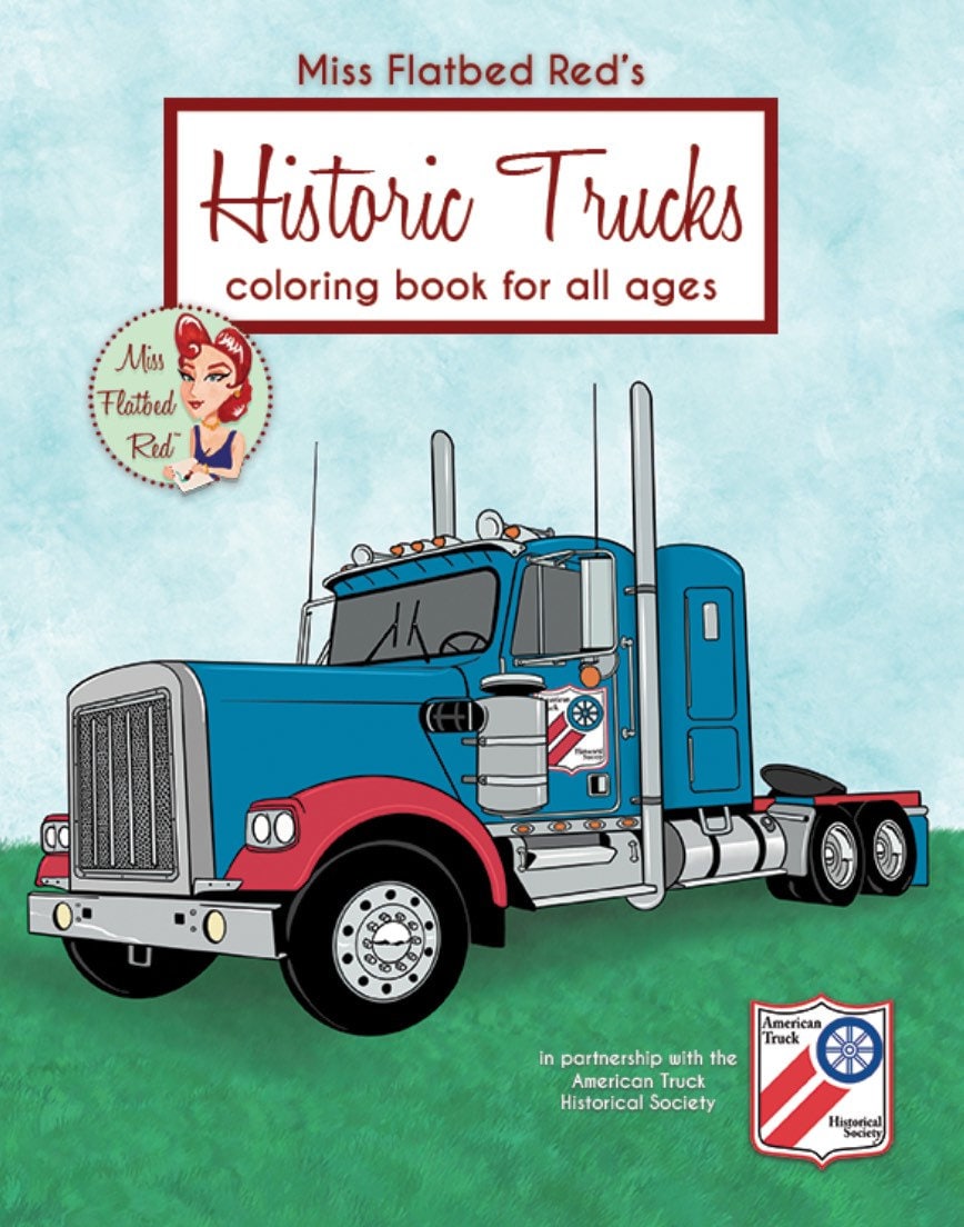 Historic trucks coloring book