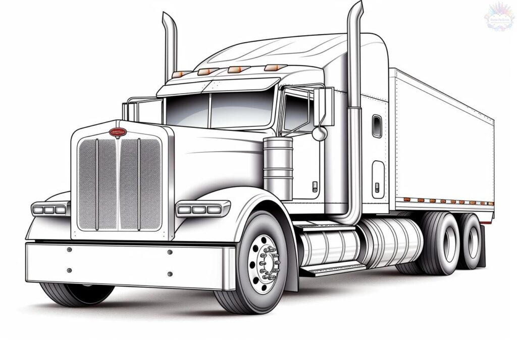 Truck coloring pages