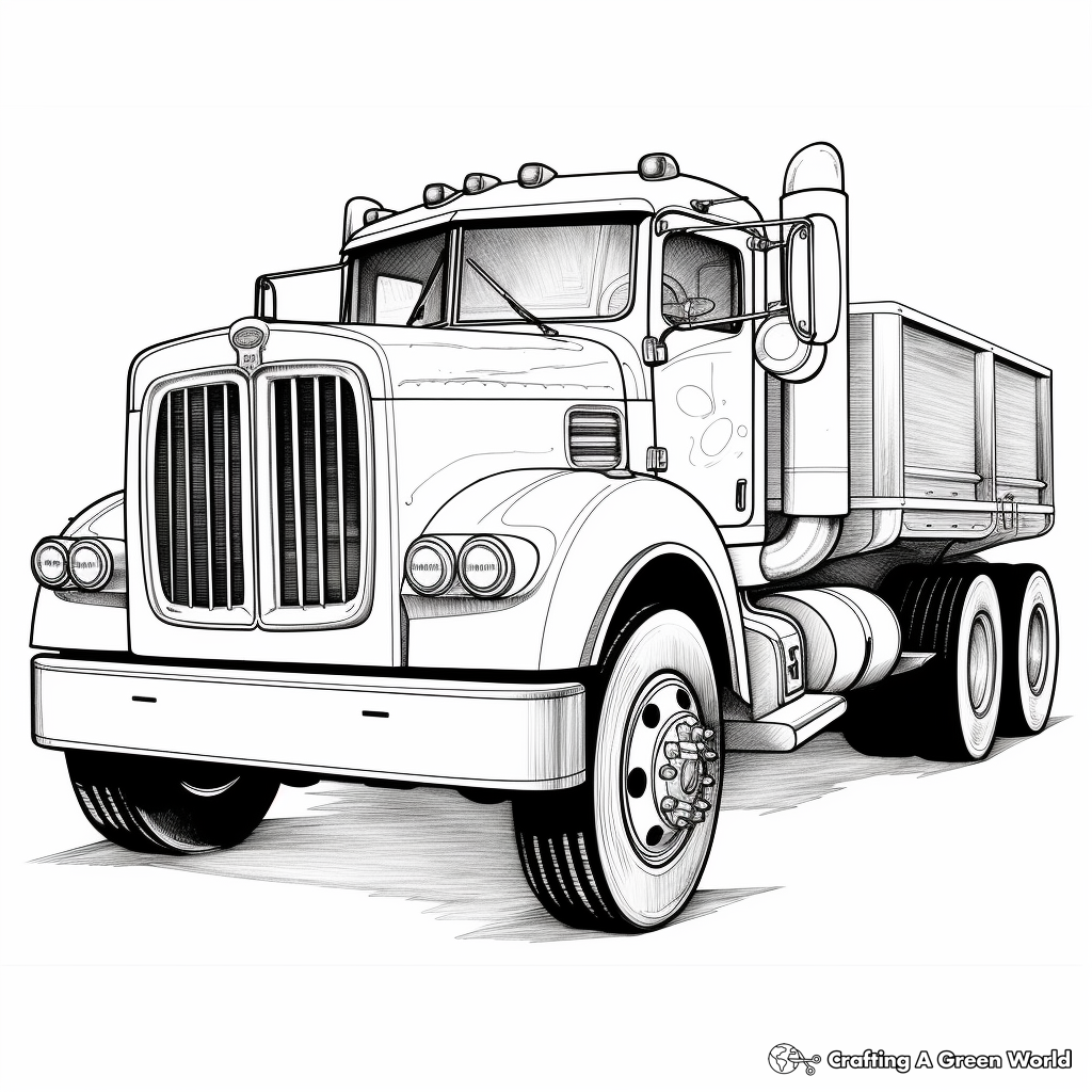 Old truck coloring pages