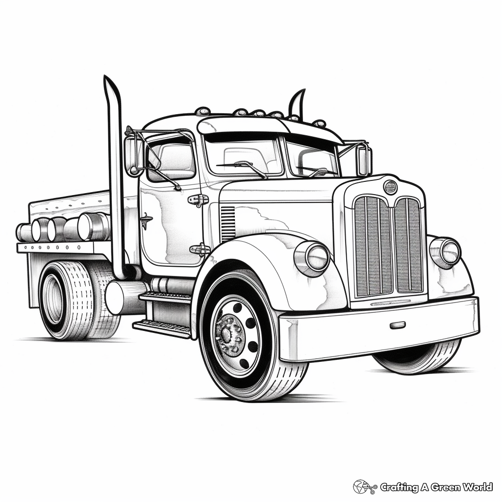 Old truck coloring pages