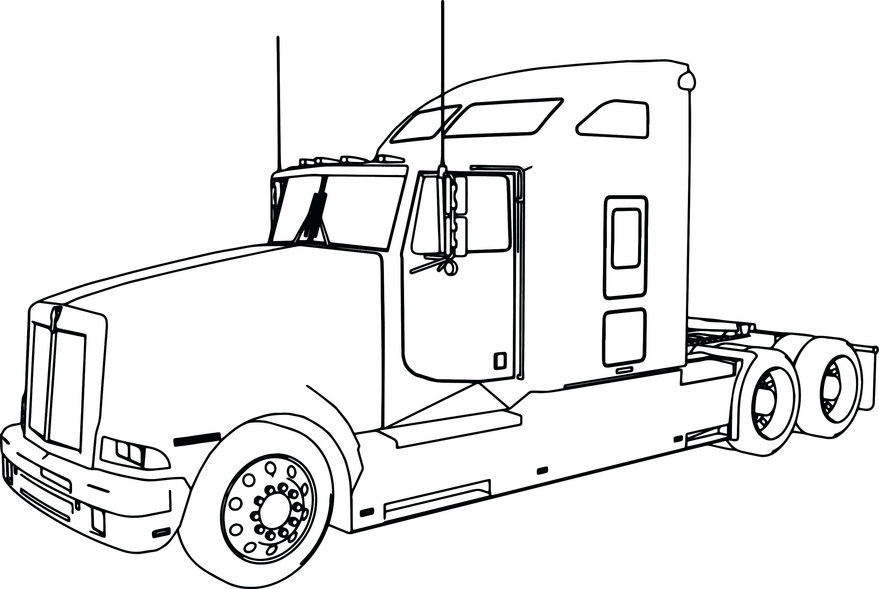 Peterbilt coloring pages semi truck with inspiring books arilitv in peterbilt truck coloring pages collection