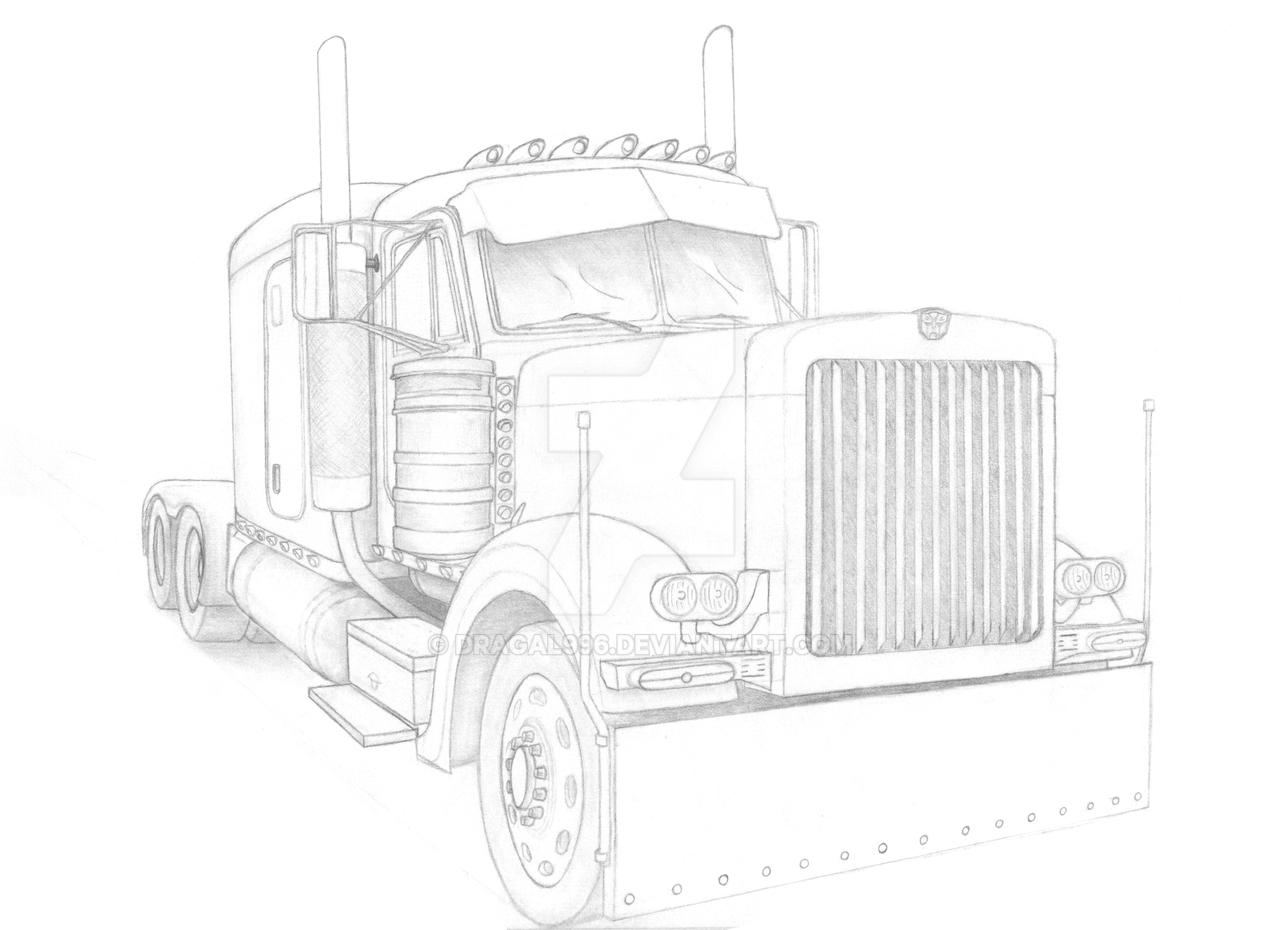 Peterbilt optimus prime by dragal on