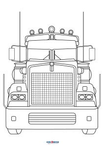 Free printable truck coloring pages for kids