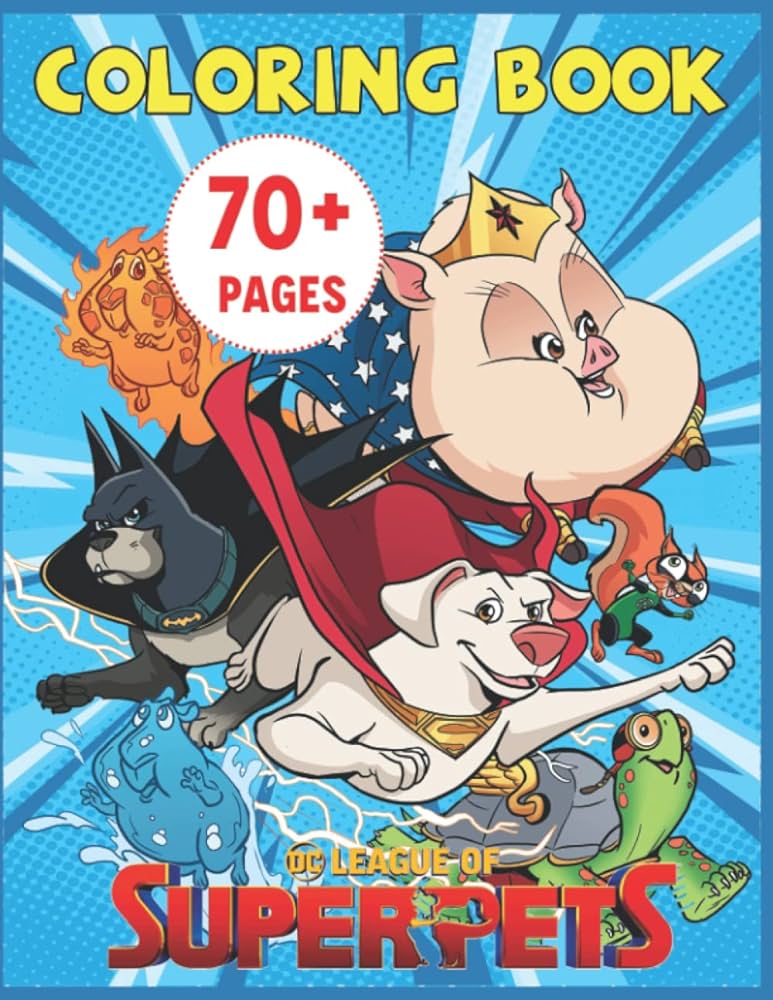 Jumbo coloring book pets cartoon movie art drawing character coloring pages for fun easy relaxing bent lee books