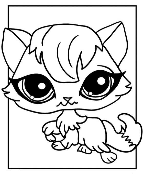 Free easy to print littlest pet shop coloring pages