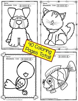 Family pets coloring book pages pets preschool preschool coloring pages coloring pages