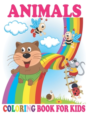 Animals coloring book for kids easy and fun educational coloring pages of animals for little kids age