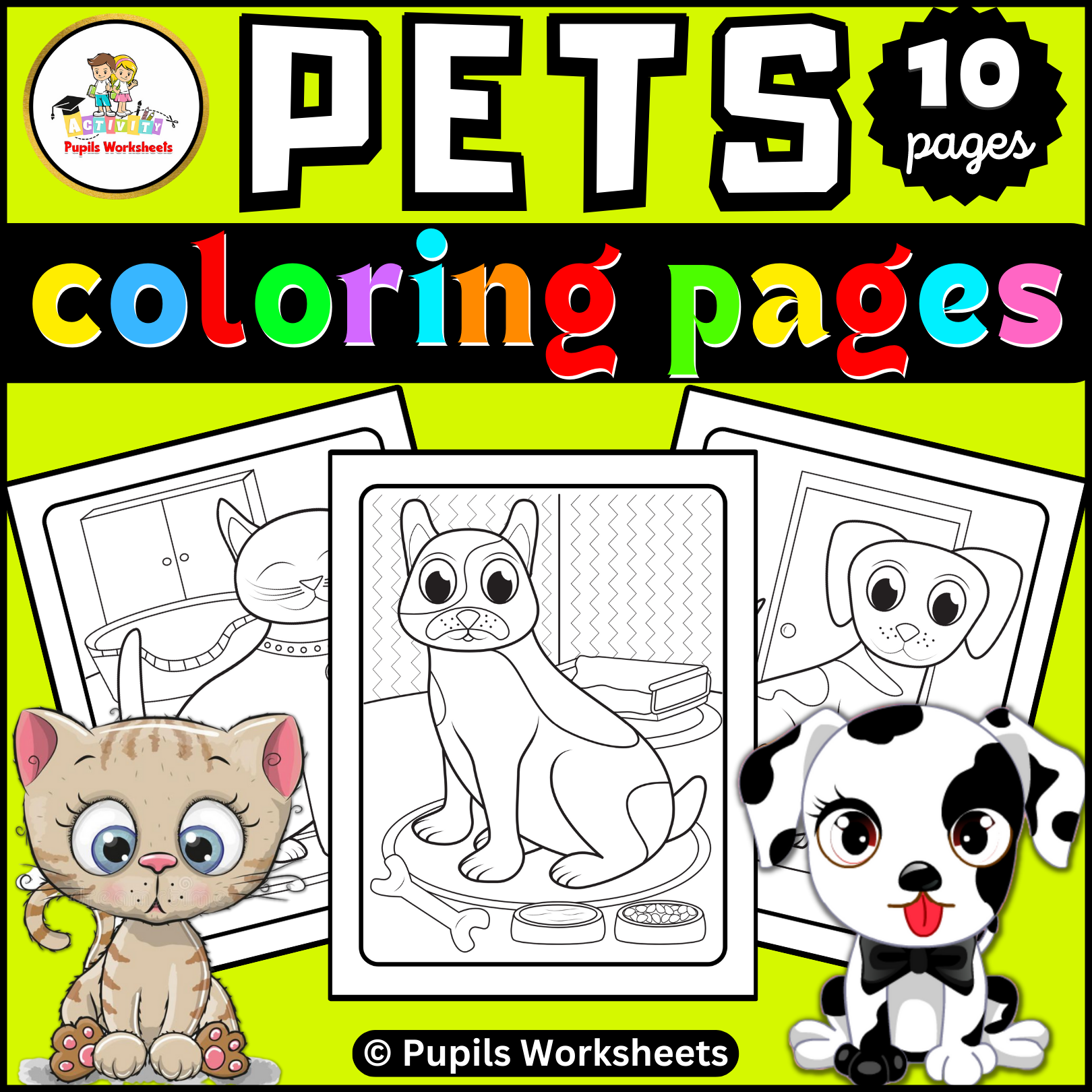 Pets animals coloring pages activity i pets coloring sheets for boys girls made by teachers