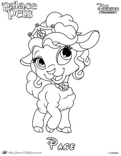 Free princess palace pets coloring page of page â