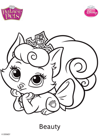 Palace pets beauty coloring page free printable coloring pages