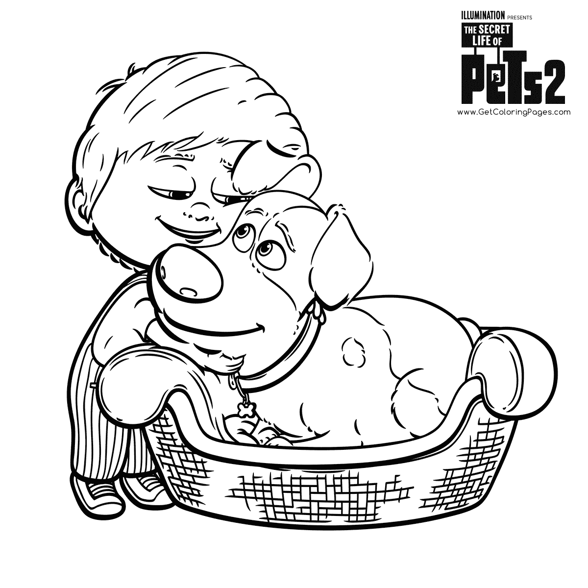 The secret life of pets coloring pages printable for free download