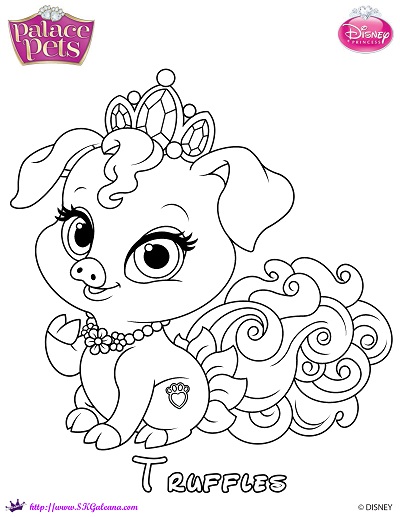 Truffles princess palace pet coloring page by skgaleana on