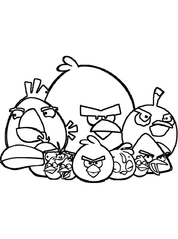 Angry birds free printable angry birds para colorear angry birds libro de colores