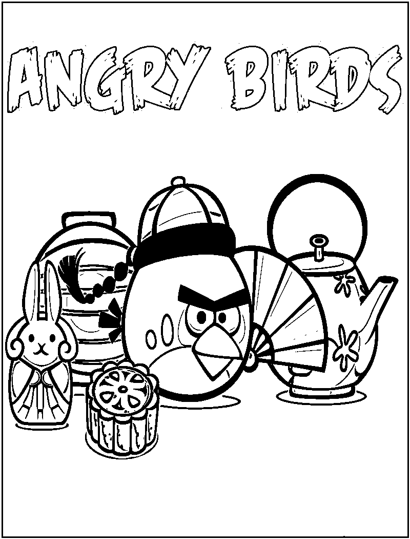 Free printable angry bird coloring pages for kids