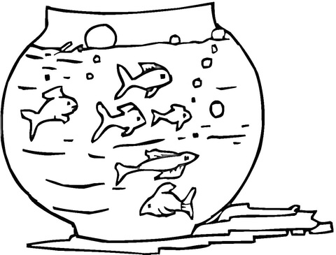 Fish tank coloring page free printable coloring pages