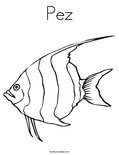 Pez coloring page