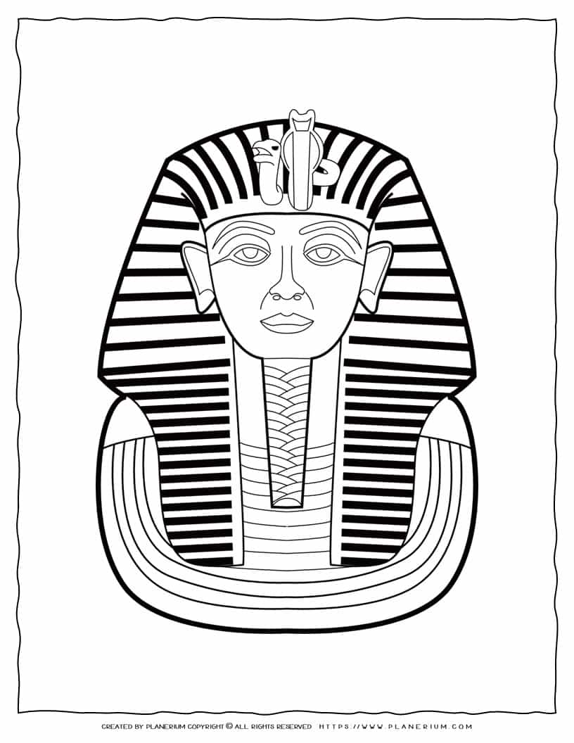 Pharaoh coloring page