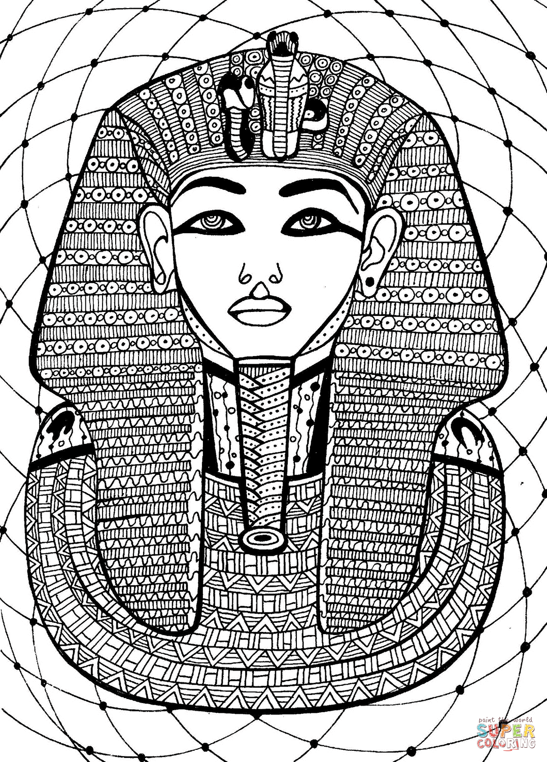 Pharaoh coloring page free printable coloring pages